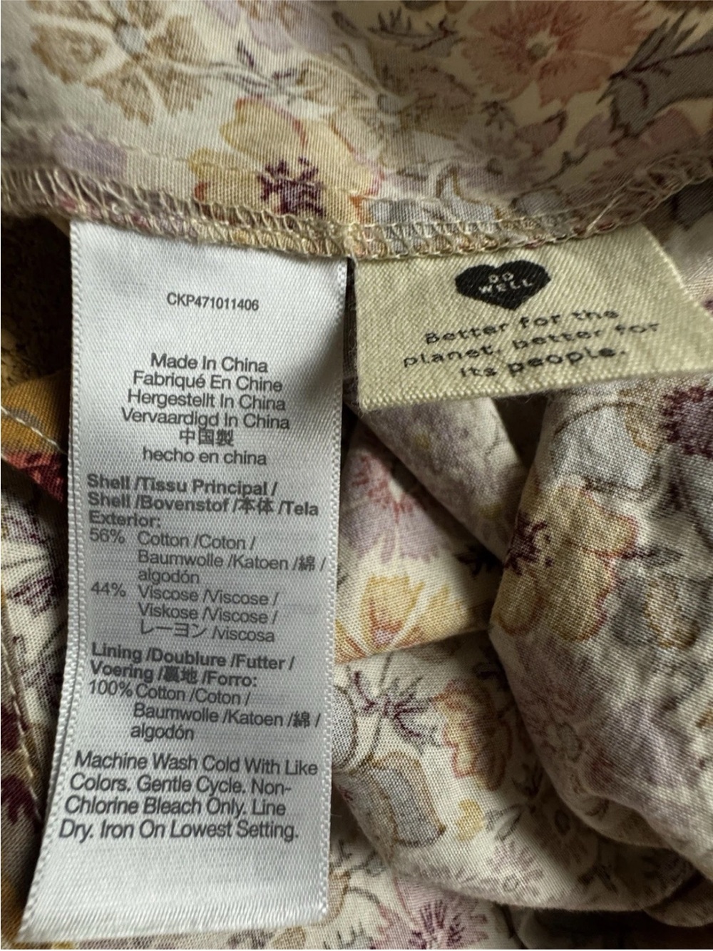 Madewell Puff Sleeve Open Back Midi Dress 10 Flora Field Floral Cottagecore - Picture 10 of 10